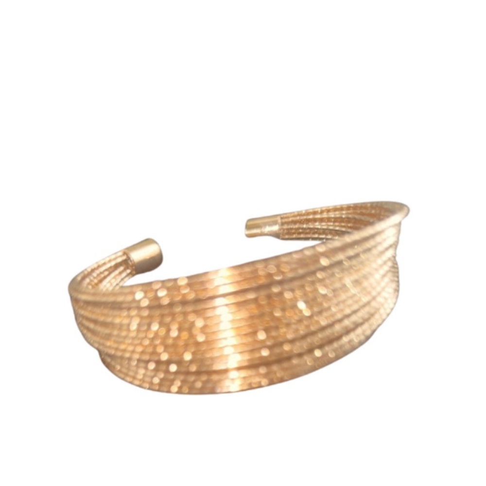 Gold Tone Cuff Bracelet